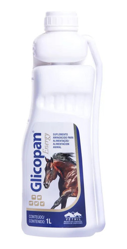 Glicopan Energy 01litro Vetnil Suplemento Crescimento Cavalo