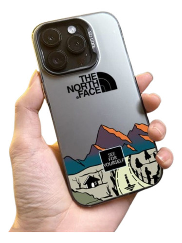 Capinha Case Compatível Com iPhone The North Face Espelhada