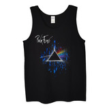 Polera Musculosa Pink Floyd Art Paint Prism Rock Abominatron