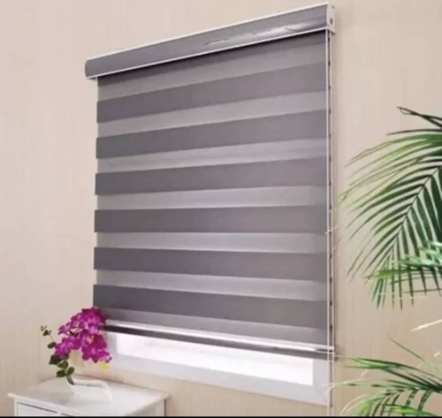 Cortinas Roller Duo Zebra Dia Y Noche 80x200cm