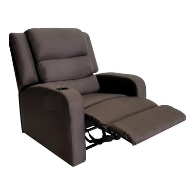Sillon Reposet, Reclinable, Salas, Mobydec, Luxor Descanso Chocolate Lino