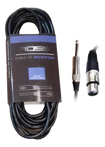 Cable Ross Xlr Plug Para Micrófono C-cp-6m