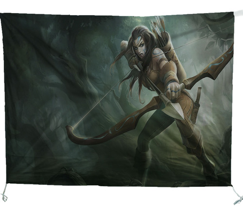 Bandera Legue Of Legends 100x150cm Setup Gamer Juego