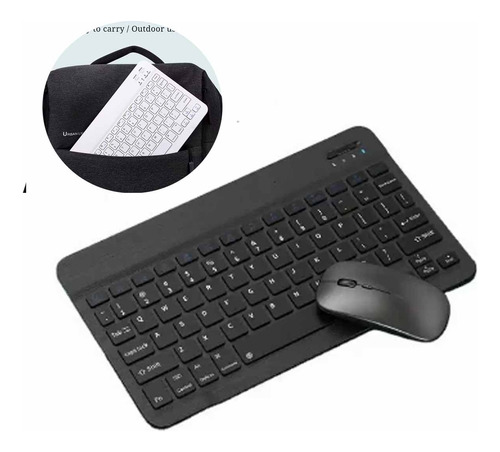 Conjunto De Teclado Y Mouse Inalámbricos Portátiles