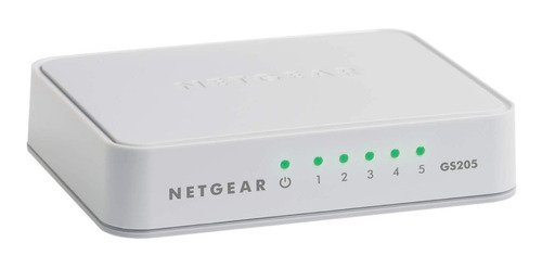 Hub Conmutador De Red Netgear Gs205 Ethernet 5 Puertos Lan