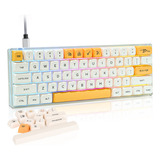 Guffercty Kred Gk61 Teclado Mecanico 60% 60% Leche De Miel X