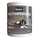 Venier Multisuperficies Brillante Pvc Aluminio Galv | 1lt Color Negro