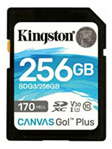 Kingston Tarjeta De Memoria Sdxc Canvas Go Plus (256 Gb, 170