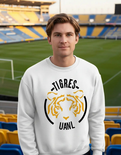 Playera Hombre Tigres Fanático Uanl Manga Larga