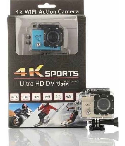 Cámara Tipo Go Pro Wifi 4k Hd Sumergible Actioncamera Sport