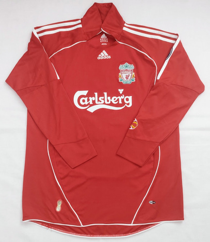 Jersey Liverpool Fc Local 06/07 Manga Larga (gerrard 8)