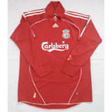 Jersey Liverpool Fc Local 06/07 Manga Larga (gerrard 8)