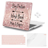 Protector Y Hard Case Macbook Air M2 13.6 - Rosa Glitter