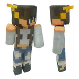 Boneca Duda Berud Minecraft Streamers 35 Cm Jogo Lançamento