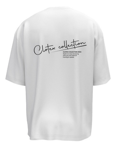 Remera Oversize Clotex Collection Algodon Peinado Premium