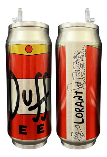 Termo Lata Duff Beer Simpsons Personalizado Gratis