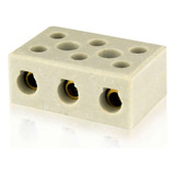 Conector De Porcelana Tripolar 10 Mm - Unidade