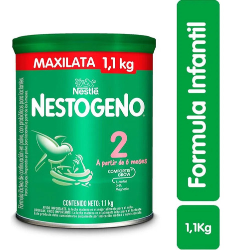 Formula Infantil Nestogeno 2 L X 1.100 Gr