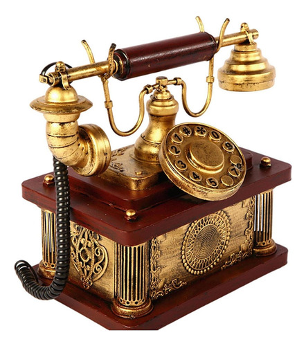 Telephone Model By Hand Decoration European Retro Statue