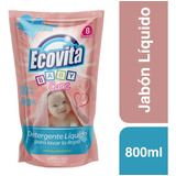 Jabon Liquido Ecovita Baja Espuma Baby Care Doypack X 800 Ml
