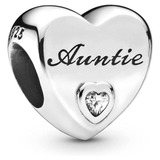 Joyas Auntie Love Heart Encanto De Circonita Cúbica En...