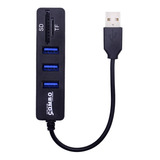 Hub Adaptador 3 Puertos Usb 2.0 Y Lector Sd Tf