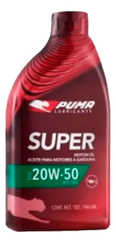 Aceite Motor Puma Super 20w-50 1litro