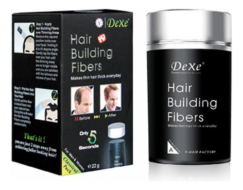  Dexe Fibers Fibra Capilar Disfarça Calvície Falhas 22g