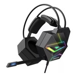 Audifonos Gamer Onikuma X20 Negro Con Luz Rgb Led P4 Xbox