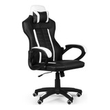 Silla Pc Gamer Soporte Lumbar Ergonomica Color Negro