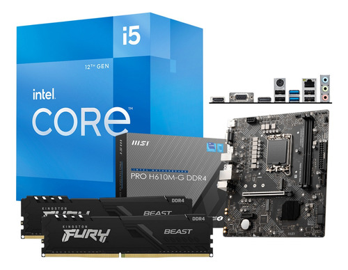 Kit Actualizacion Intel I5 12va H610m-e 16gb Ram 3200mhz