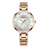 Reloj Para Mujer Curren 9051 9051 Oro Rosa