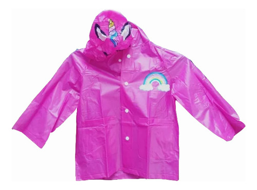 Impermeable Niña Poncho Arcoiris Primaria Lluvia Capa