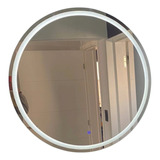 Espejo Luz Led Baño Pared Circular 80cm Touch On Off Dimmer