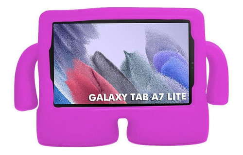 Capa Tab A7 Lite T220 T225 Tela 8.7 Infantil Macia - Pink