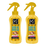 Kerashine Sílica Spray Argán+keratina Gloss 120 Ml - 2 Pz