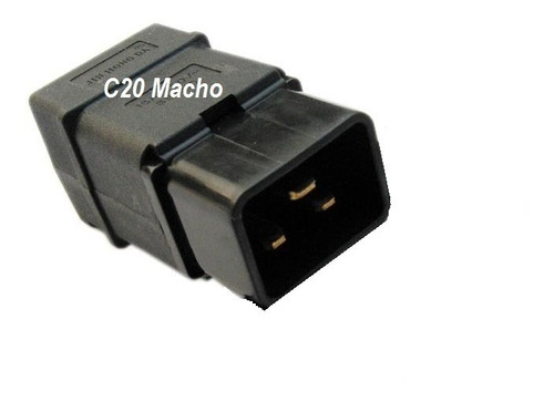 Conector Ficha Ups Macho C20 Iec 320 Reforzado Macho