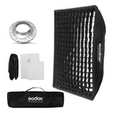 Soft Box Com Grid Bowens Godox 60x90cm Para Flash Tocha