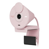 Webcam Logitech Brio 300 Full Hd 1080p Usb-c Mic Rosa
