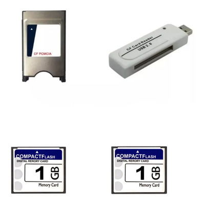 Super Kit 2 Cf 1gb + Adaptador Cf X Pcmcia