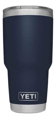 Termo Yeti 30oz Tapa Magentica 100% Originales Vaso Grande Color Azul Marino Rambler 30oz
