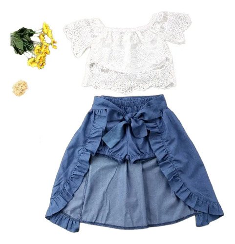 Conjunto Nina ( Falda, Short Y Blusa ) | Envío gratis