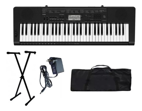 Kit De Teclado Casio Ctk-3500, Fuente, Soporte Y Funda