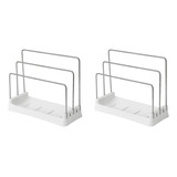 2 Soportes Para Tablas De Cortar, Organizador, Estante D [u]