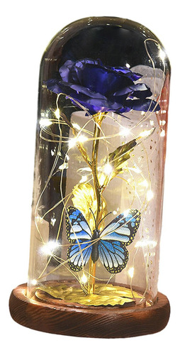 Muyier Lámpara Led Con Forma De Vidrio, Regalo, Flor,