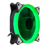 Fan Para Chasis Torre Caja Iceberg Eklipse 120mm 3 Pin Molex Led Verde