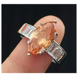 Anillo Plata Esterlina 925 Circón + Caja Regalo Compromiso