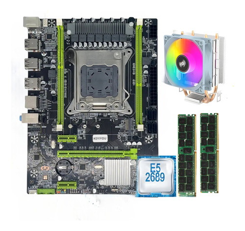 Combo Board Lga 2011 +16 Ram + Xeon 2689 + Disipador