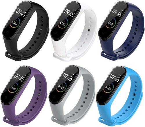 Pulseiras Para Mi Band 3/4 Kit Com 6 Unidades - Envio Já 