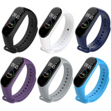 Pulseiras Para Mi Band 3 Ou 4, Kit Com 6 Unidades